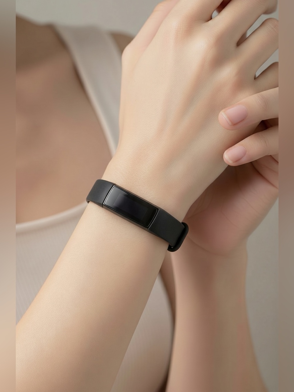 Fitbit Black Fitness Tracker with USB Charger